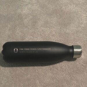 Black Ohio State University Moritz College of Law Water Bottle